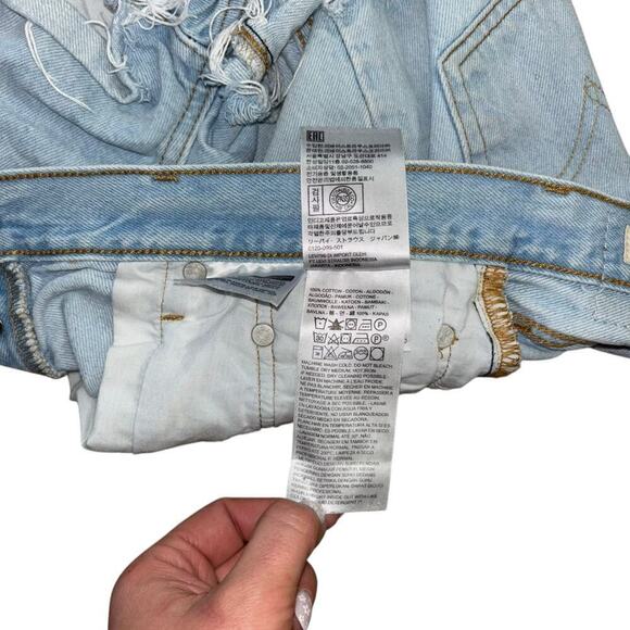 Levi’s Distressed Cut Off  Cotton Denim Shorts Women's 28 Western Cowgirl Summer - Picture 8 of 14